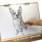 Officemate 23" x 26" Artist Sketch Board with Handle for Drafting Art - Portable Wooden Clipboard for Class, Studio or Field Use